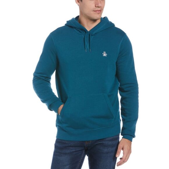 COPY - Penguin Pink Sweater STICKER PETE PULLOVER FLEECE HOODIE For Men Large - Picture 1 of 6